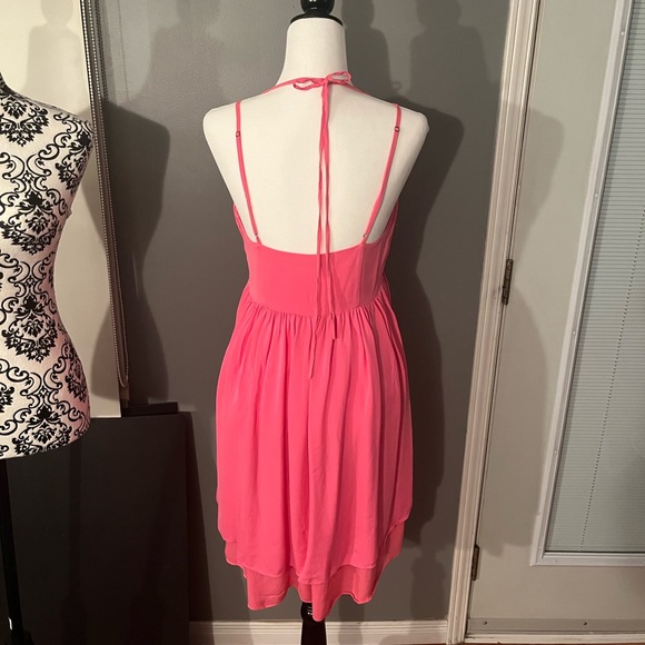 REBECCA MINKOFF SIZE 10 Pink Silk Dress - Picture 3 of 11